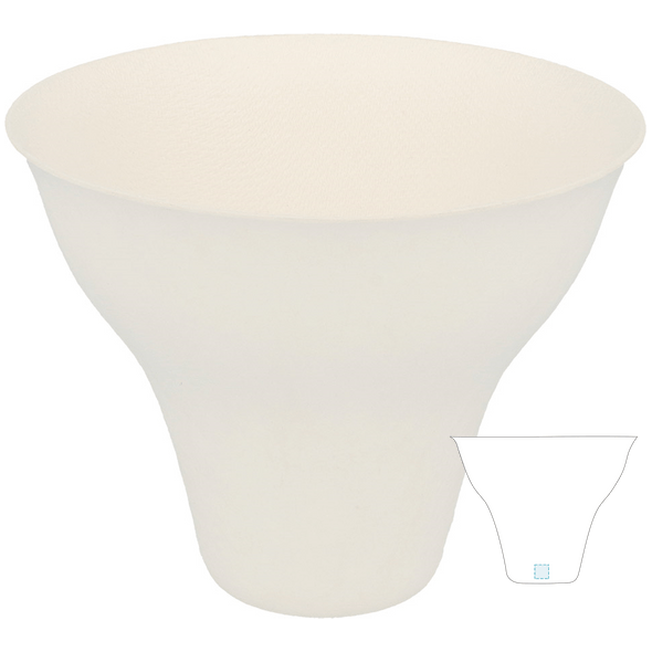 WASARA® Capote Bagasse-Tasse im japanischen Stil